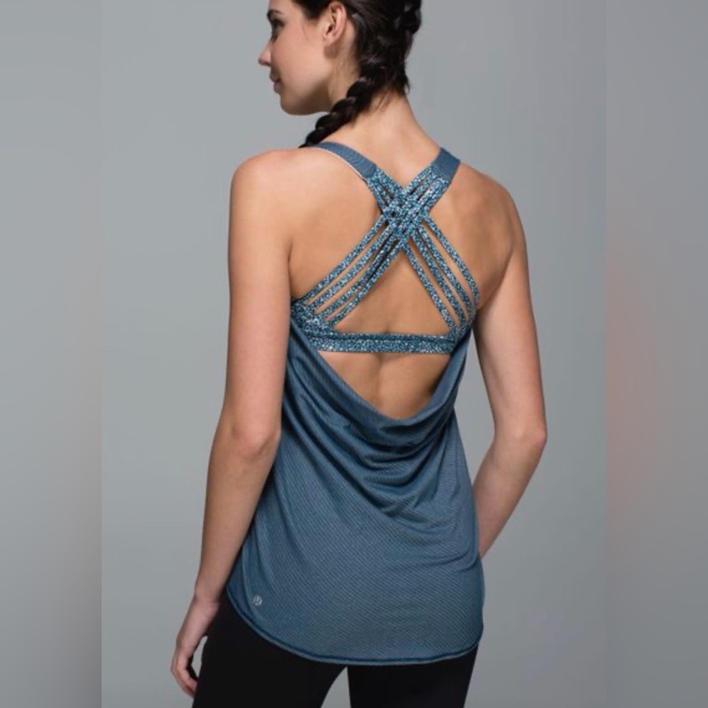 Lululemon Wild Heathered Alberta Lake / Pebble Print Parfait Pink Alberta Lake